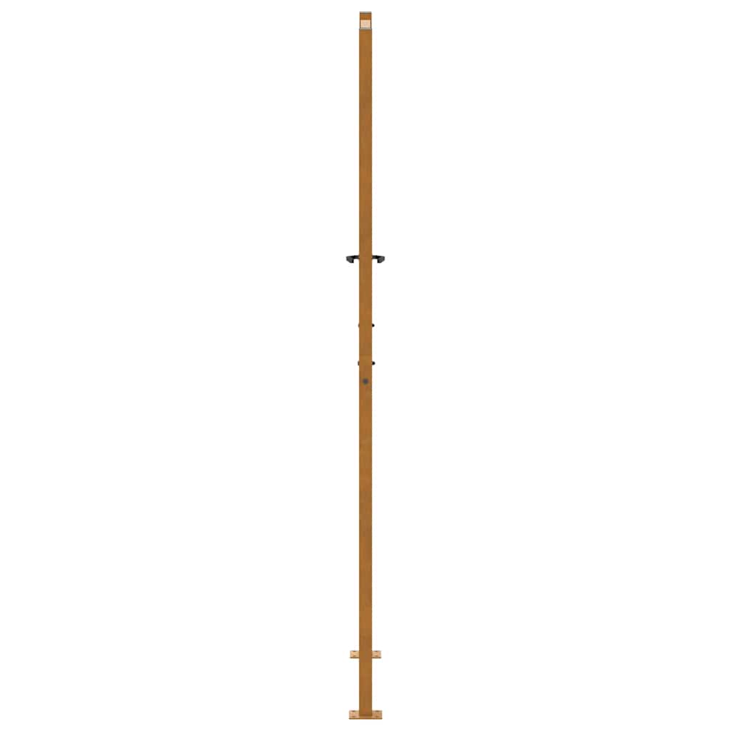 Hageport 100x200 cm værbestandig stålbølgedesign vidaXL