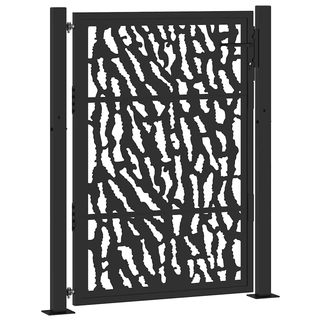 Hageport svart 100x125 cm stålspordesign
