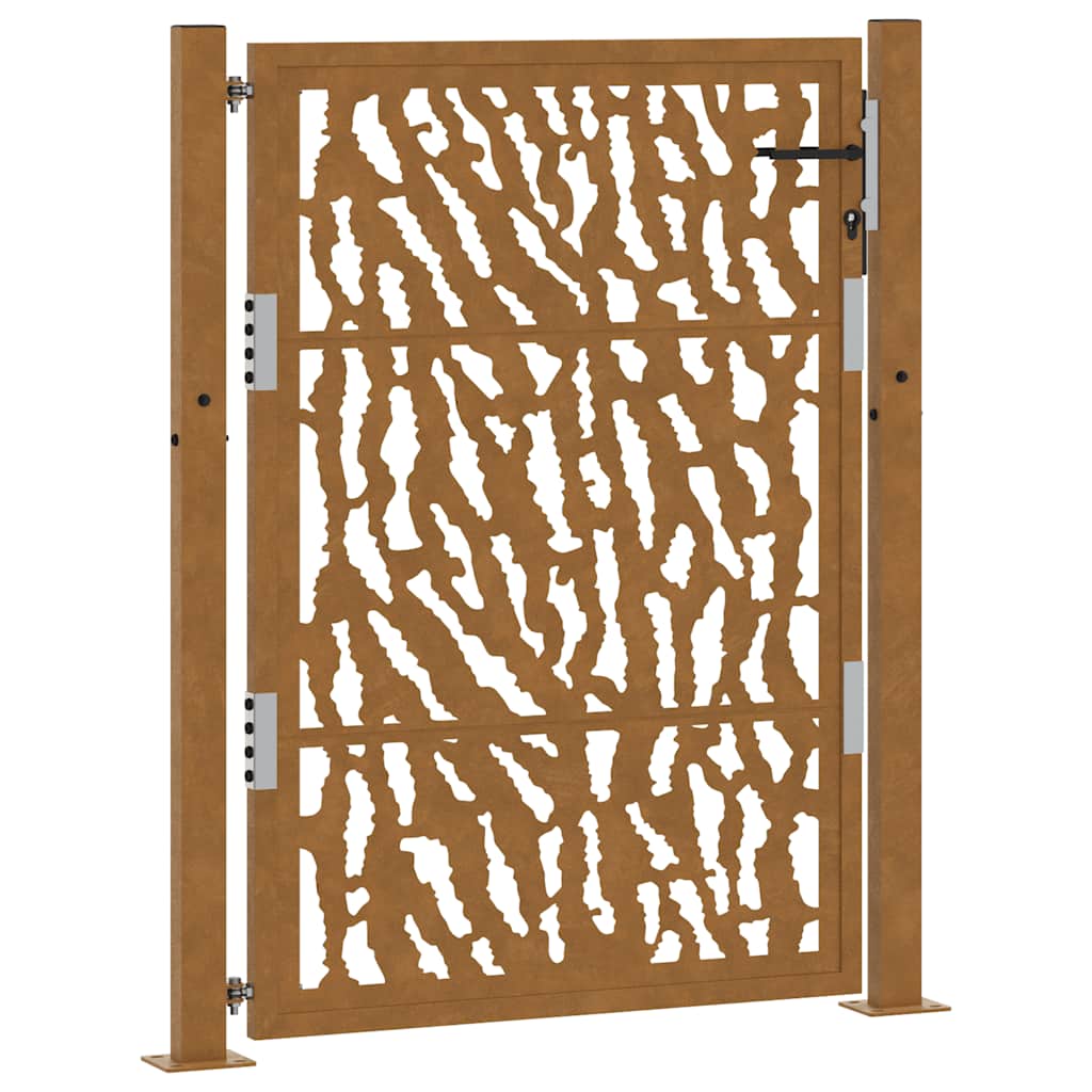 Hageport 100x125 cm værbestandig stålspordesign