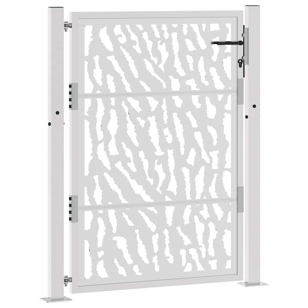 Hageport 100x125 cm værbestandig stålspordesign