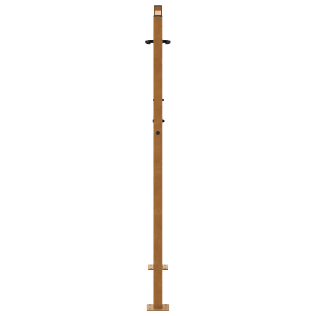 Hageport 100x125 cm værbestandig stålspordesign