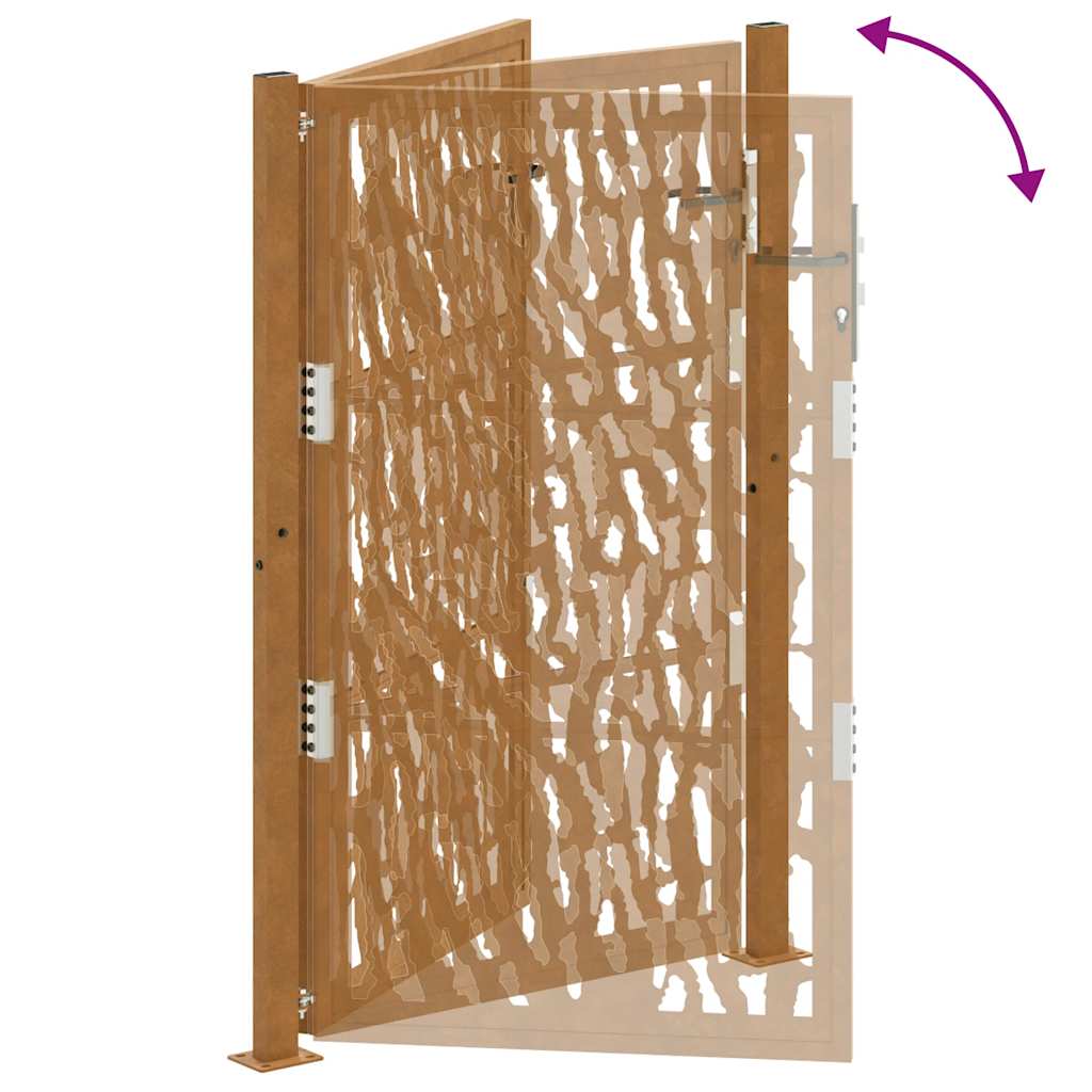 Hageport 100x150 cm værbestandig stålspordesign
