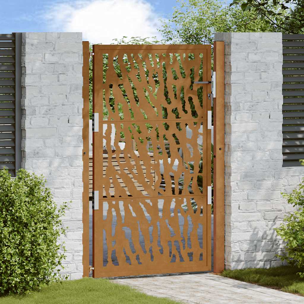 Hageport 100x150 cm værbestandig stålspordesign
