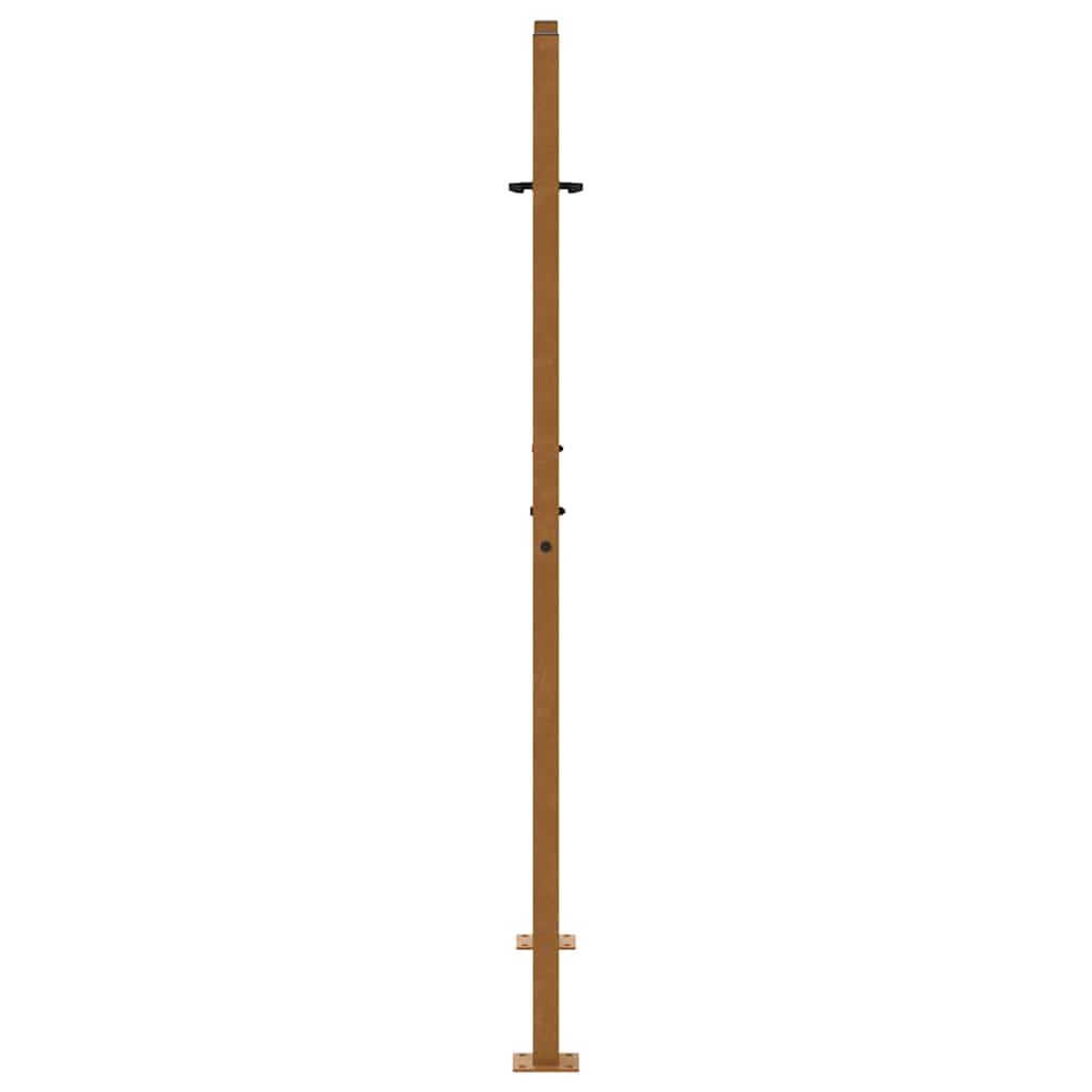 Hageport 100x150 cm værbestandig stål flammedesign