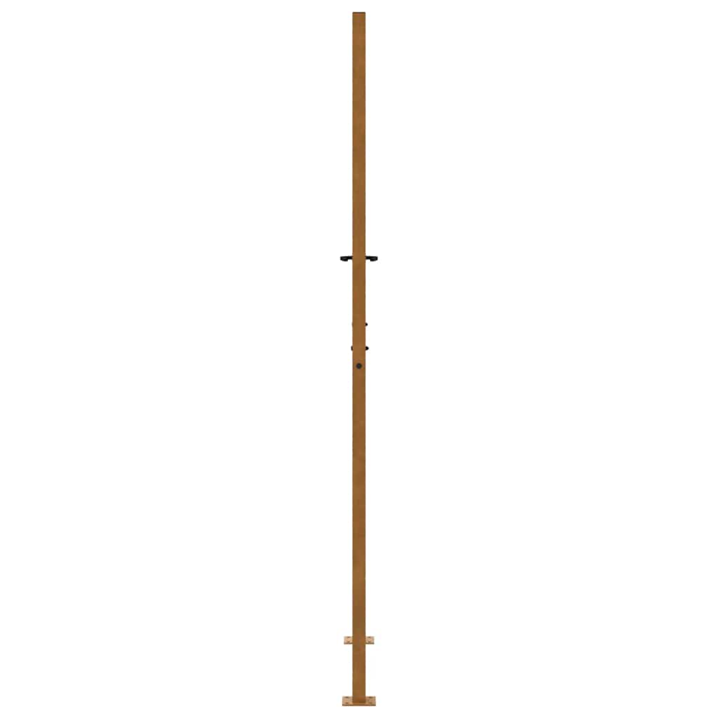 Hageport 100x200 cm værbestandig stål flammedesign
