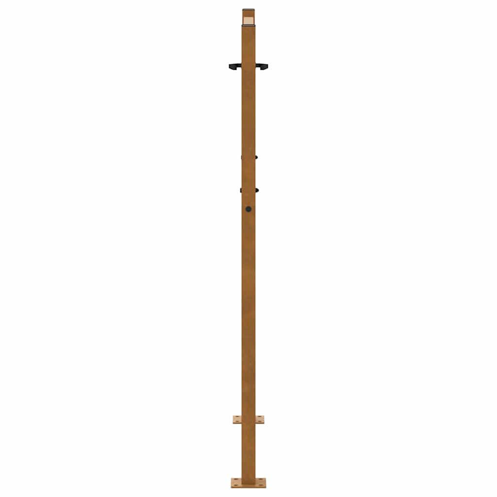 Hageport 100x125 cm værbestandig stålkorsdesign