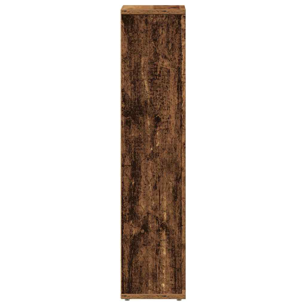 Baderomsskap med rulleholder gammelt tre 20,5x20x90 cm