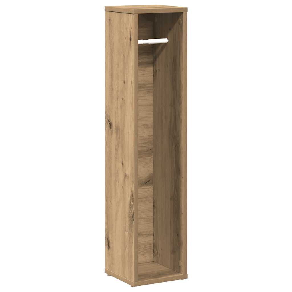 Baderomsskap med rulleholder artisan eik 20,5x20x90 cm