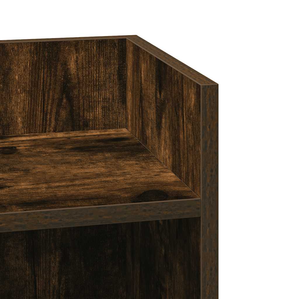 Sidebord 2 stk med hylle røkt eik 25,5x27x60 cm