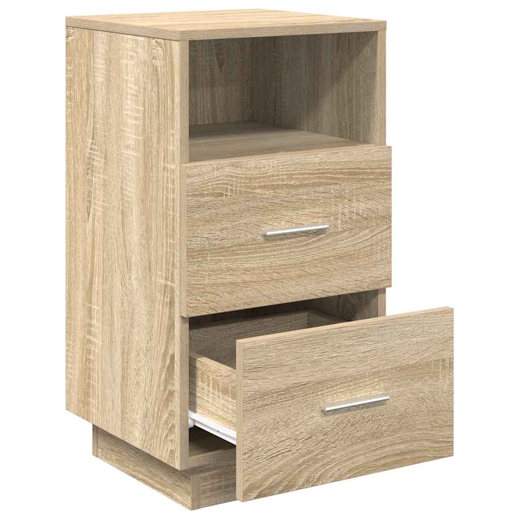 Nattbord 2 stk med 2 skuffer sonoma eik 36x36x68 cm vidaXL