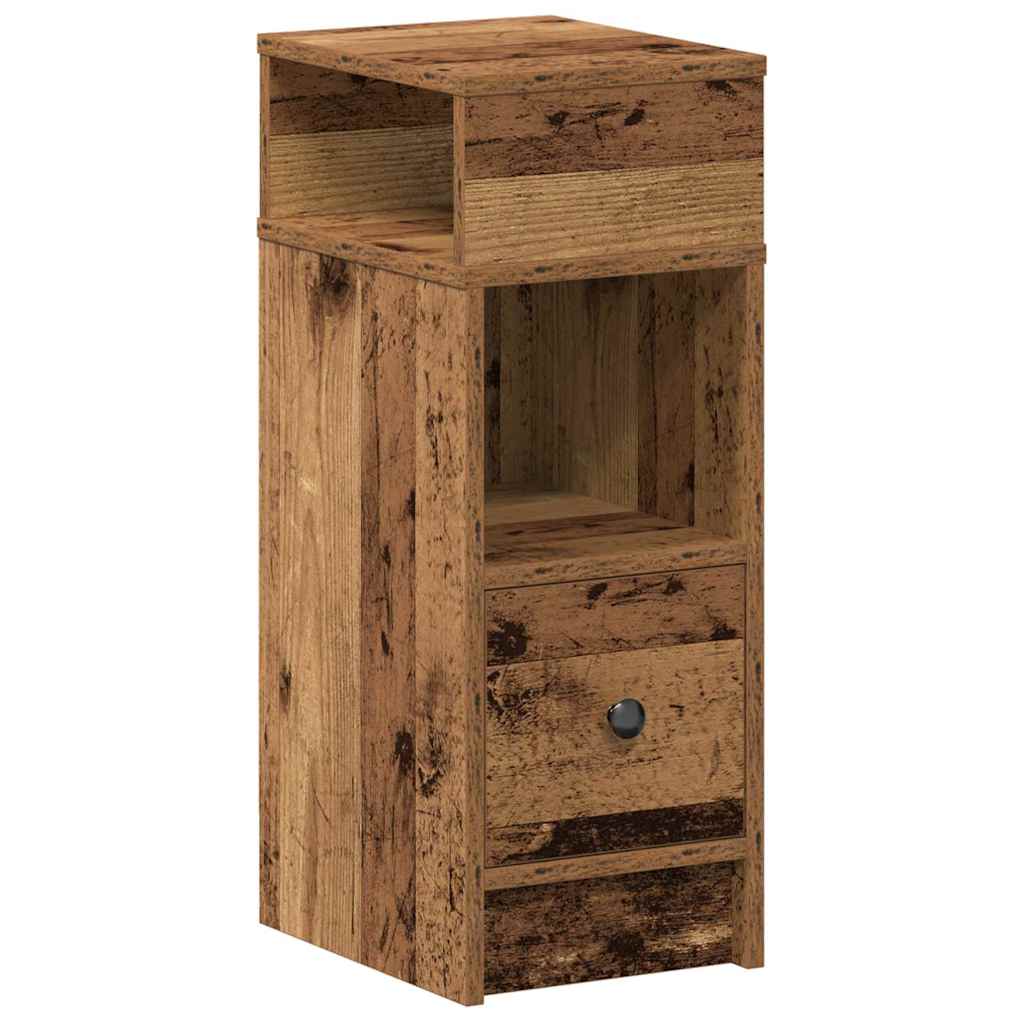 Nattbord 2 stk med skuff gammelt tre 25x31x66 cm vidaXL