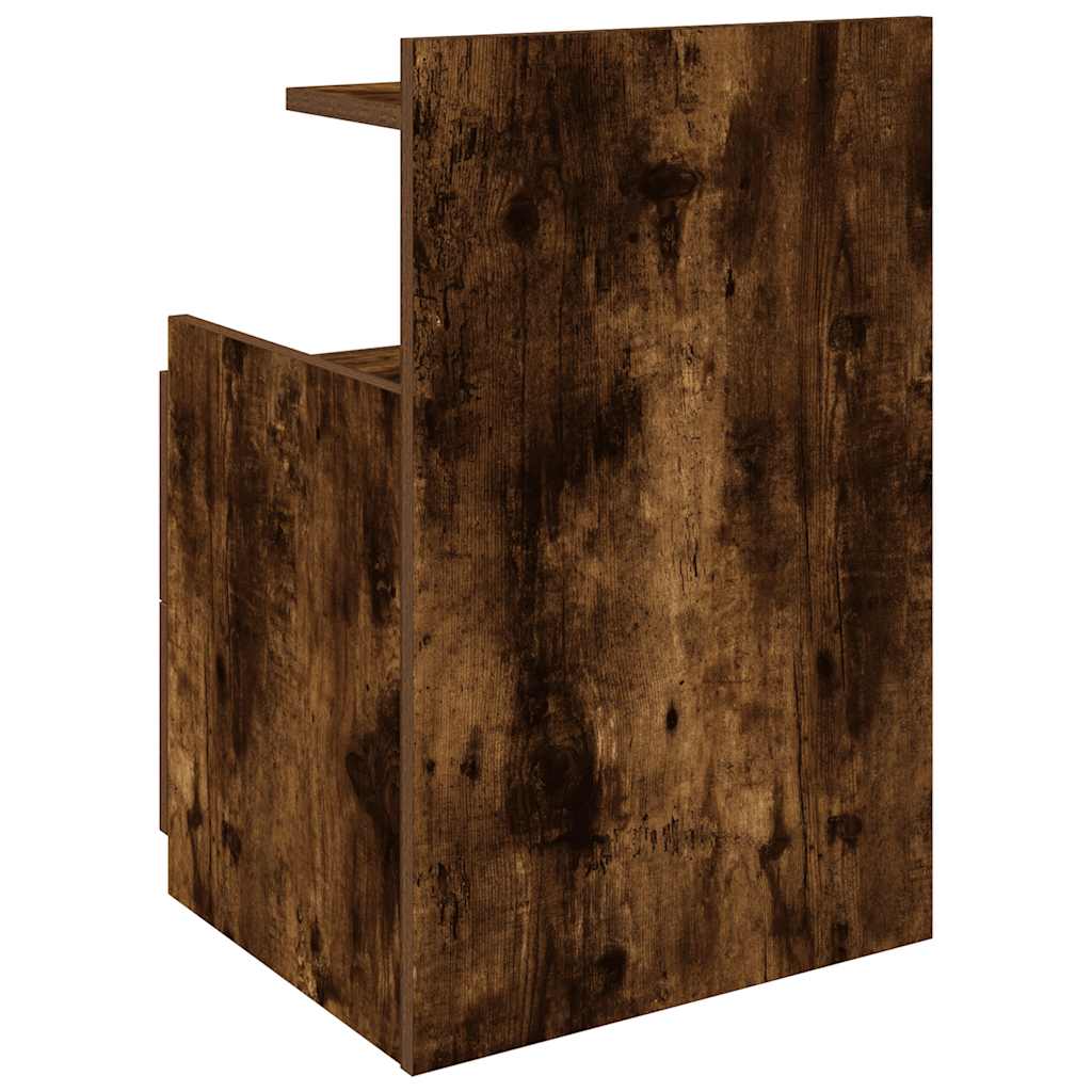 Nattbord 2 stk med 2 skuffer røkt eik 40x36,5x62 cm