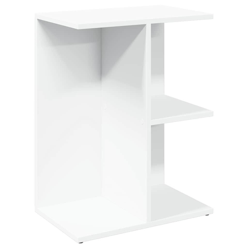 Nattbord hvit 46,5x29x61 cm konstruert tre