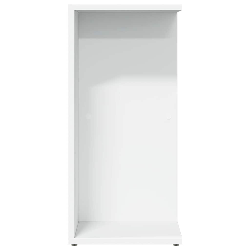 Nattbord hvit 46,5x29x61 cm konstruert tre