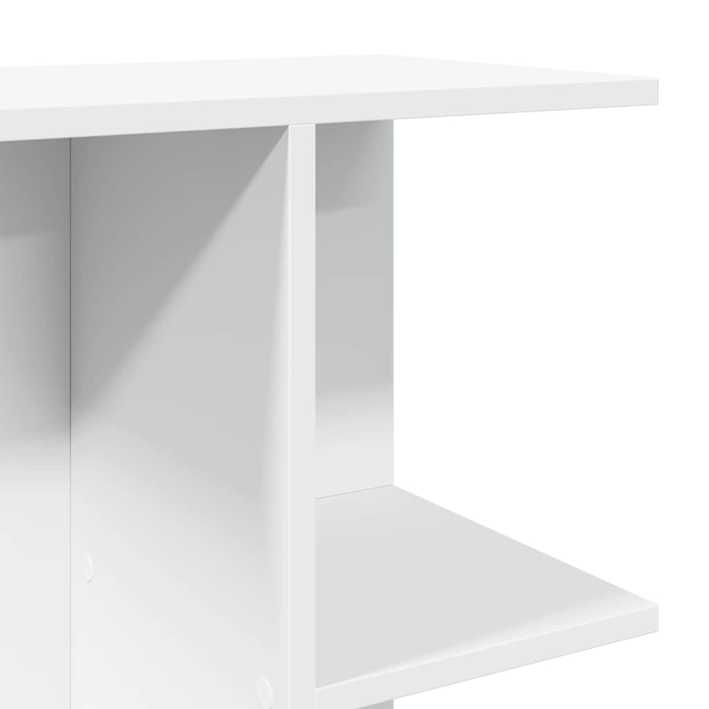 Nattbord hvit 46,5x29x61 cm konstruert tre