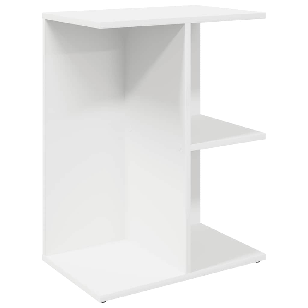 Nattbord 2 stk hvit 46,5x29x61 cm konstruert tre