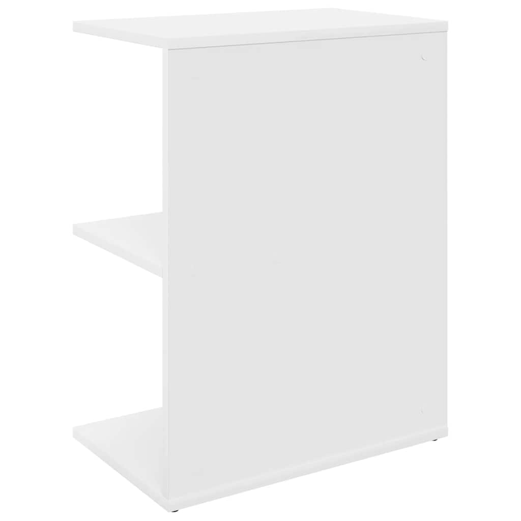 Nattbord 2 stk hvit 46,5x29x61 cm konstruert tre