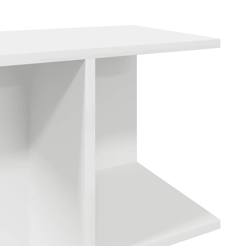 Nattbord 2 stk hvit 46,5x29x61 cm konstruert tre