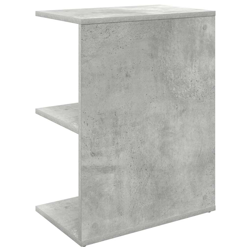 Nattbord 2 stk betonggrå 46,5x29x61 cm konstruert tre