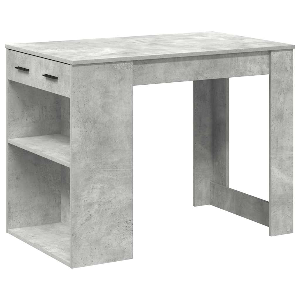 Skrivebord med skuff og hylle 102x62x77,5 cm konstruert tre
