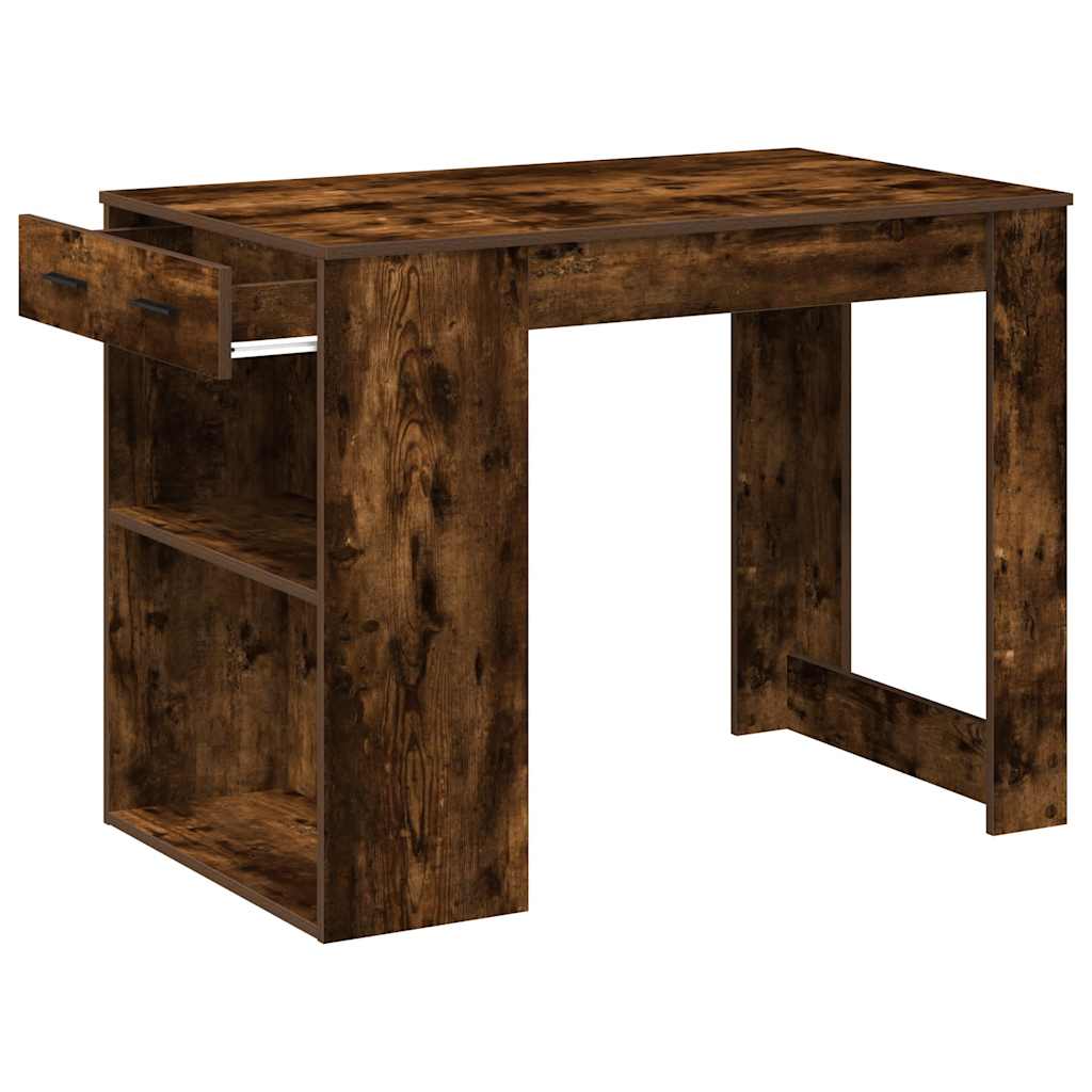 Skrivebord med skuff og hylle 102x62x77,5 cm konstruert tre