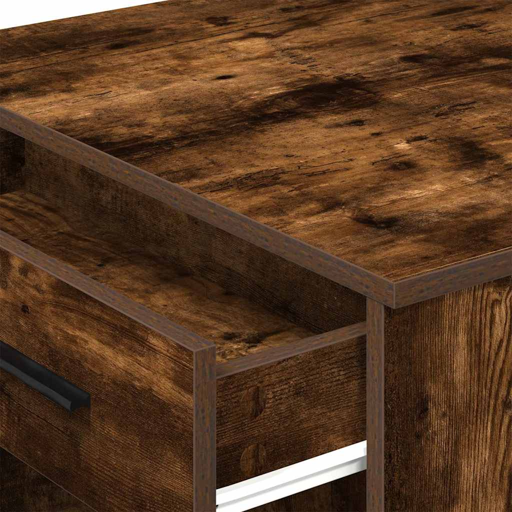 Skrivebord med skuff og hylle 102x62x77,5 cm konstruert tre