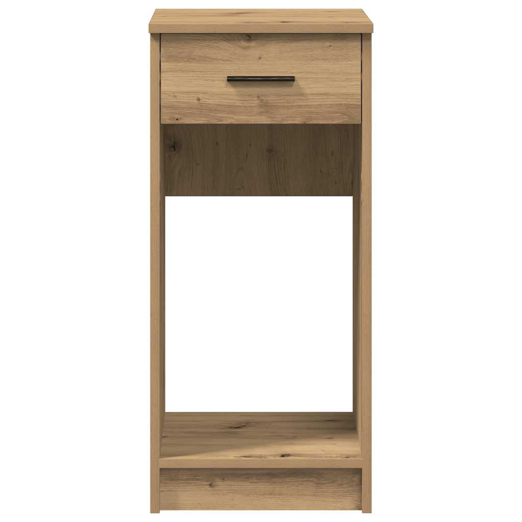 Datatårnstativ med skuff artisan eik 35x45x77 cm