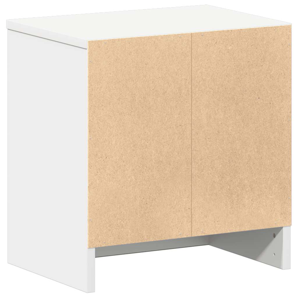 Nattbord 2 stk med skuff hvit 39x28x41 cm