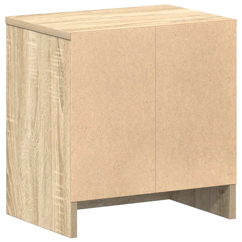 Nattbord 2 stk med skuff sonoma eik 39x28x41 cm vidaXL