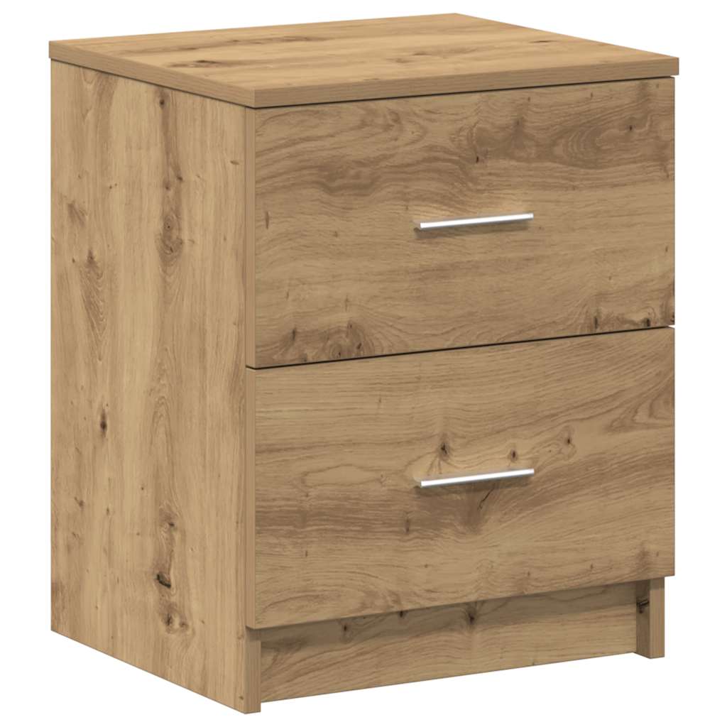 Nattbord 2 stk med 2 skuffer artisan eik 40x36x50 cm