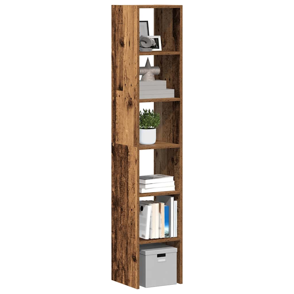 Bokhyller 2 stk stablebar gammelt tre 30x30x80cm konstruert tre
