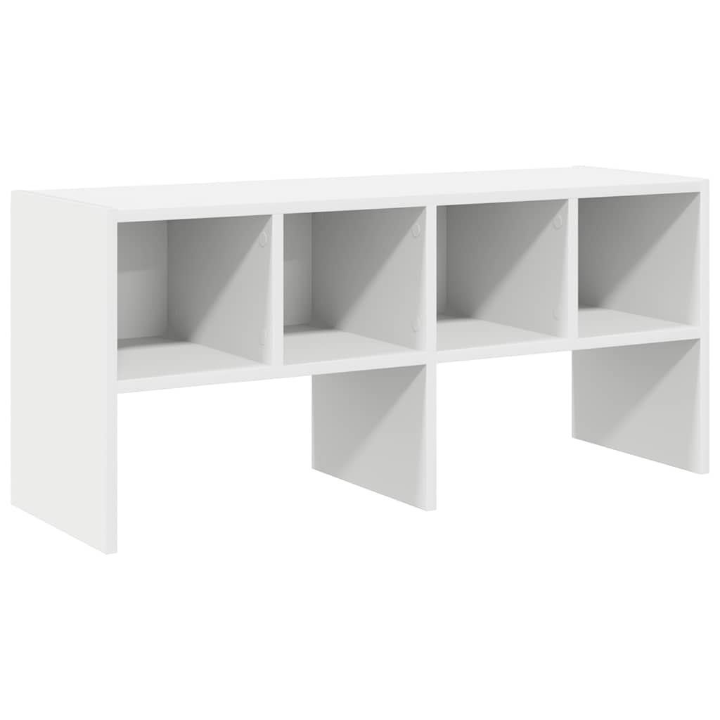 Skostativ stablebar hvit 89,5x30x40 cm