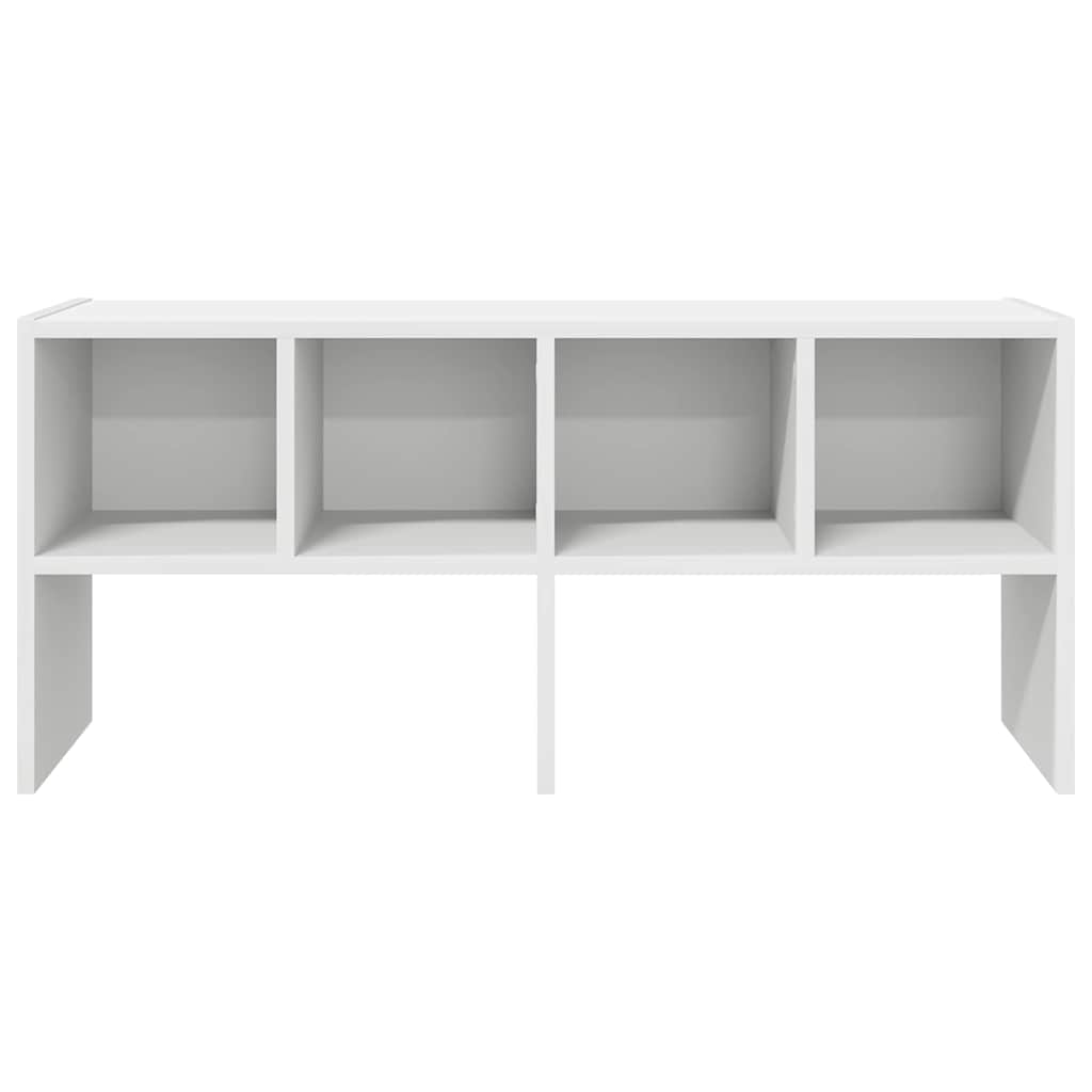 Skostativ stablebar hvit 89,5x30x40 cm