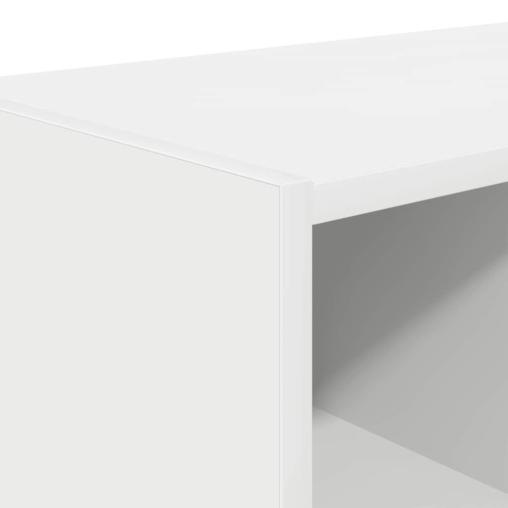 Skostativ stablebar hvit 89,5x30x40 cm