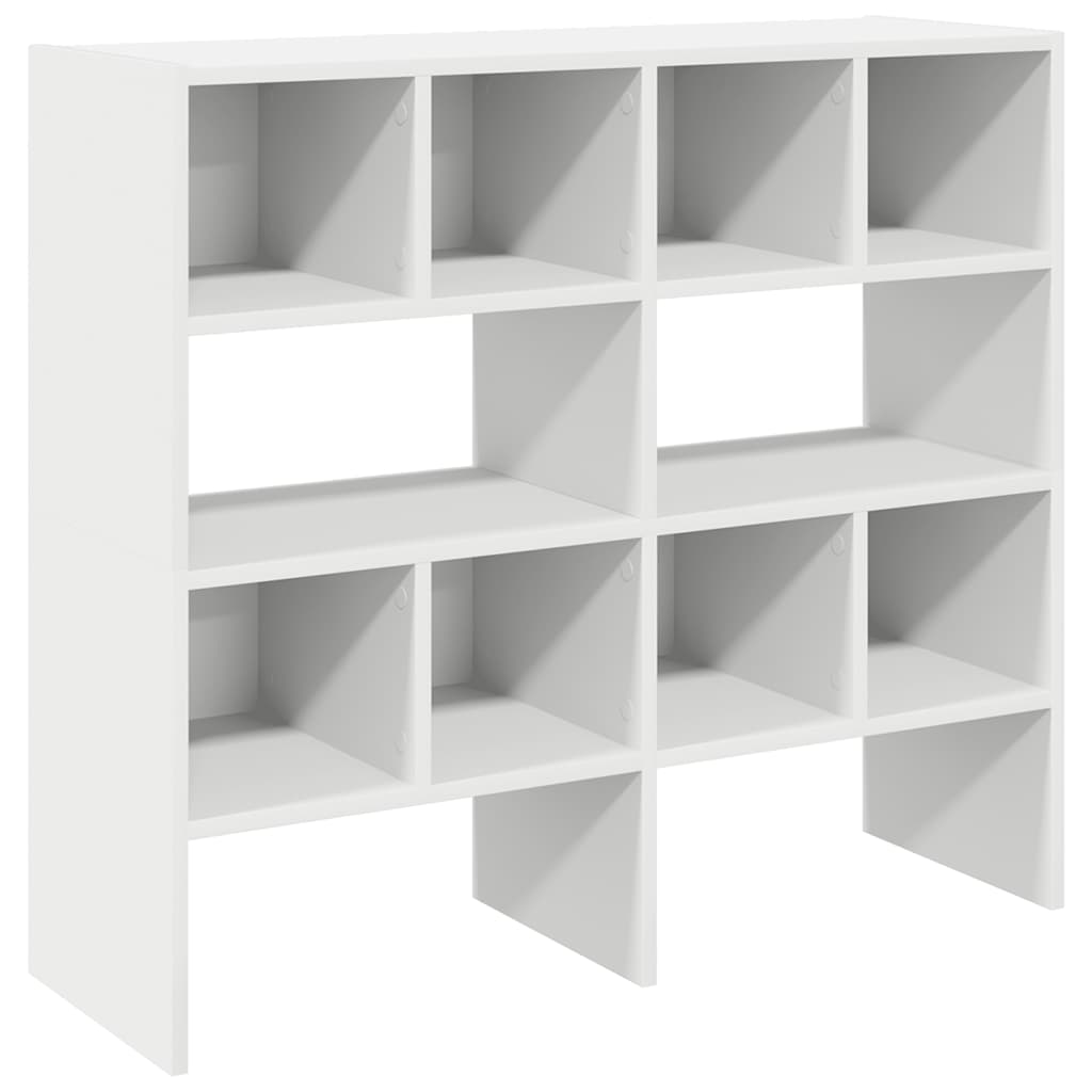 Skostativer 2 stk stablebar hvit 89,5x30x40 cm