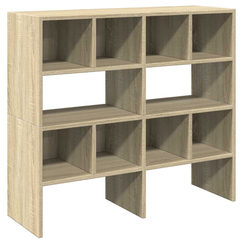 Skostativer 2 stk stablebar sonoma eik 89,5x30x40 cm
