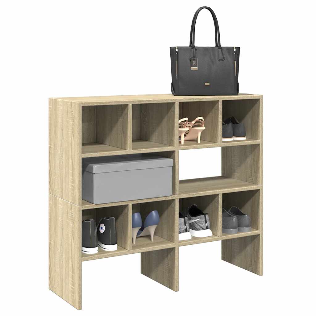 Skostativer 2 stk stablebar sonoma eik 89,5x30x40 cm