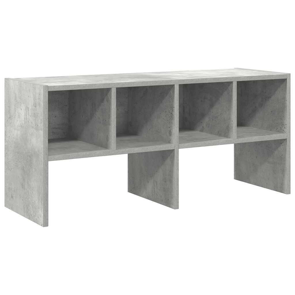 Skostativ stablebar betonggrå 89,5x30x40 cm