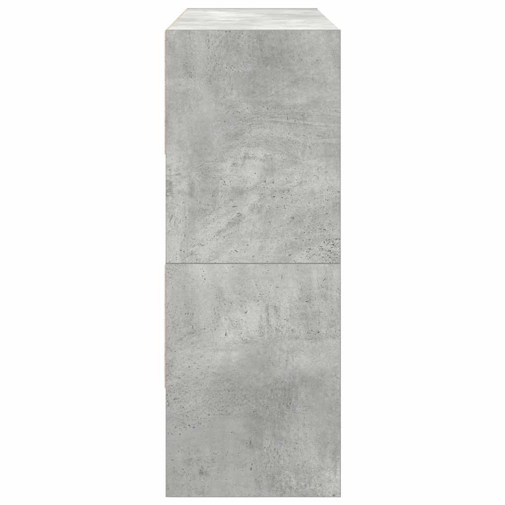Skostativer 2 stk stablebar betonggrå 89,5x30x40 cm