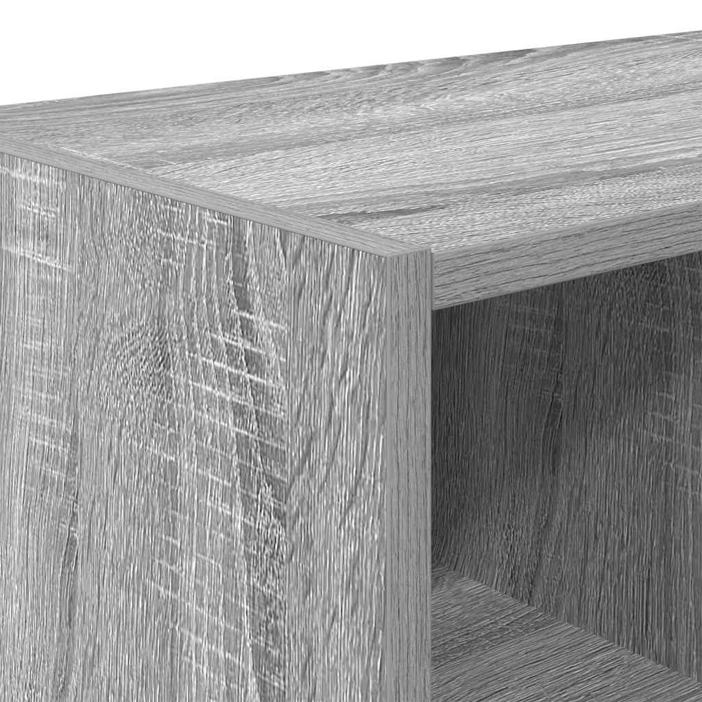 Skostativer 2 stk stablebar grå sonoma 89,5x30x40 cm