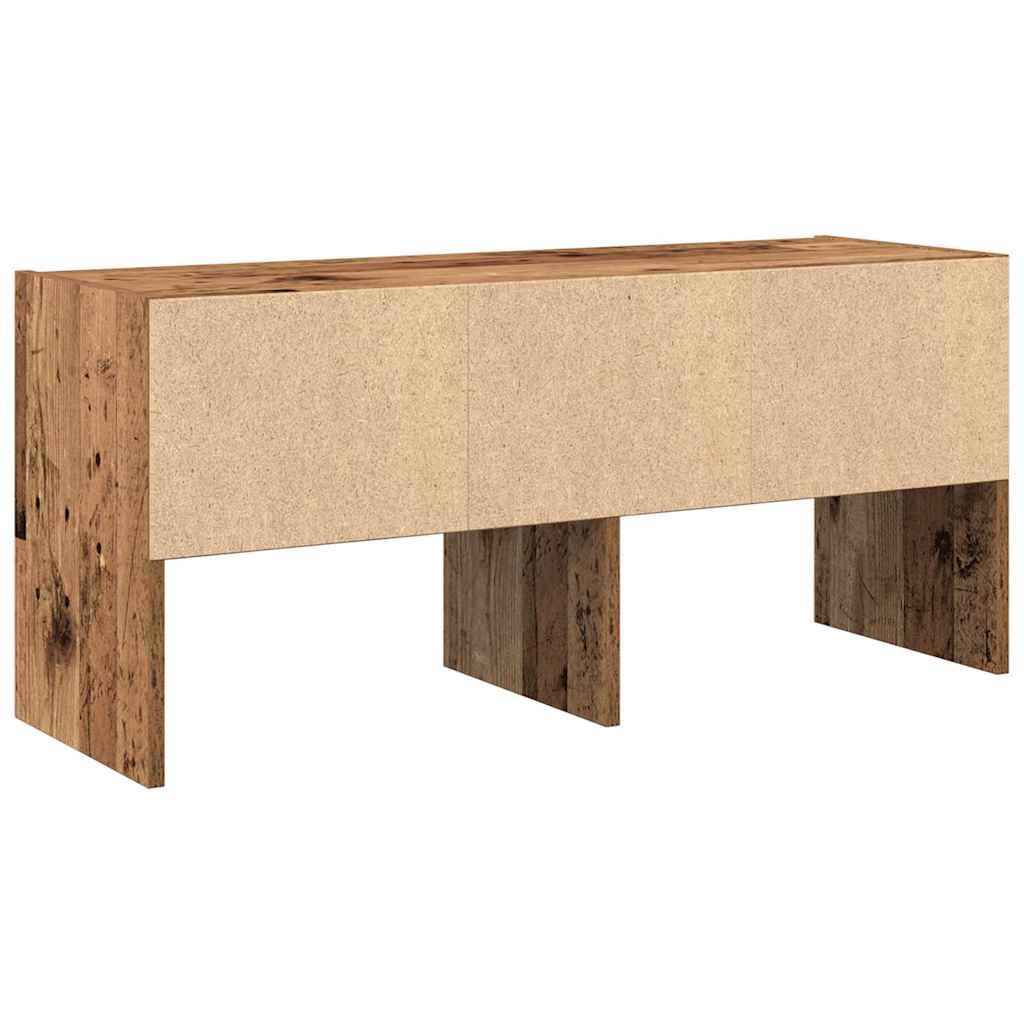 Skostativ stablebar gammelt tre 89,5x30x40 cm