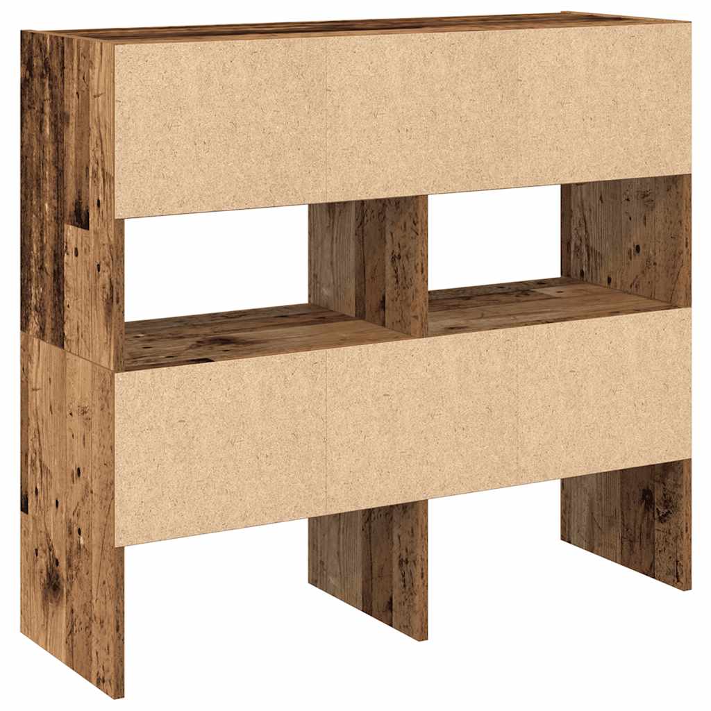 Skostativer 2 stk stablebar gammelt tre 89,5x30x40 cm