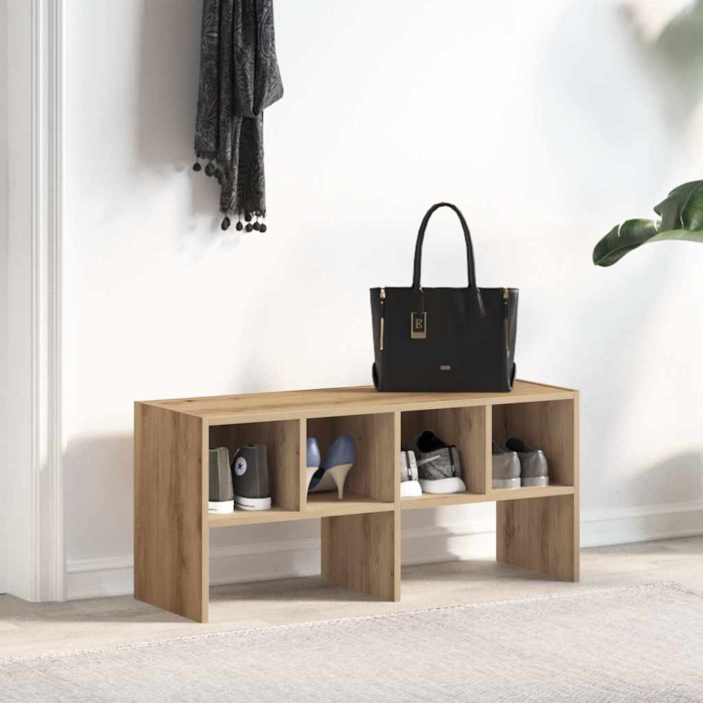 Skostativ stablebar artisan eik 89,5x30x40 cm