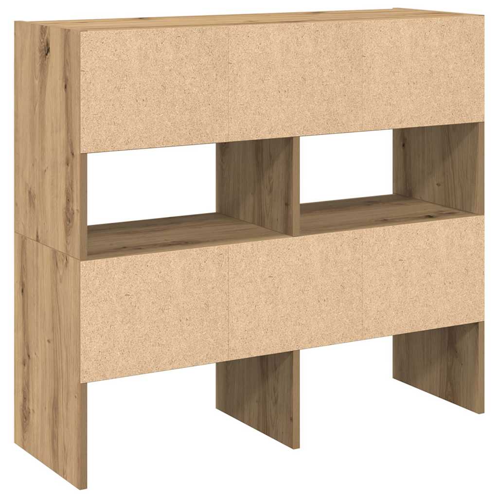 Skostativer 2 stk stablebar artisan eik 89,5x30x40 cm