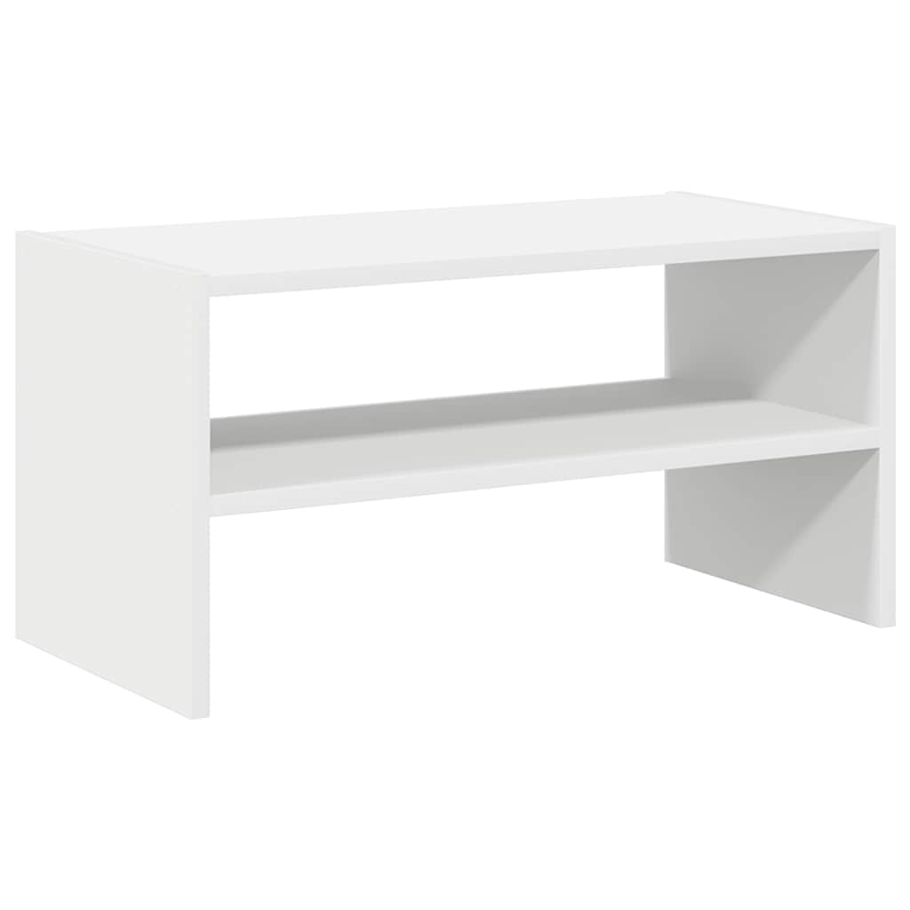 Skostativ stablebar hvit 60x30x30,5 cm