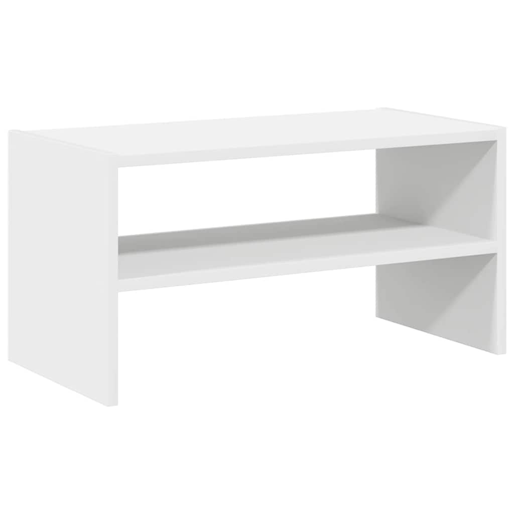 Skostativ stablebar hvit 60x30x30,5 cm