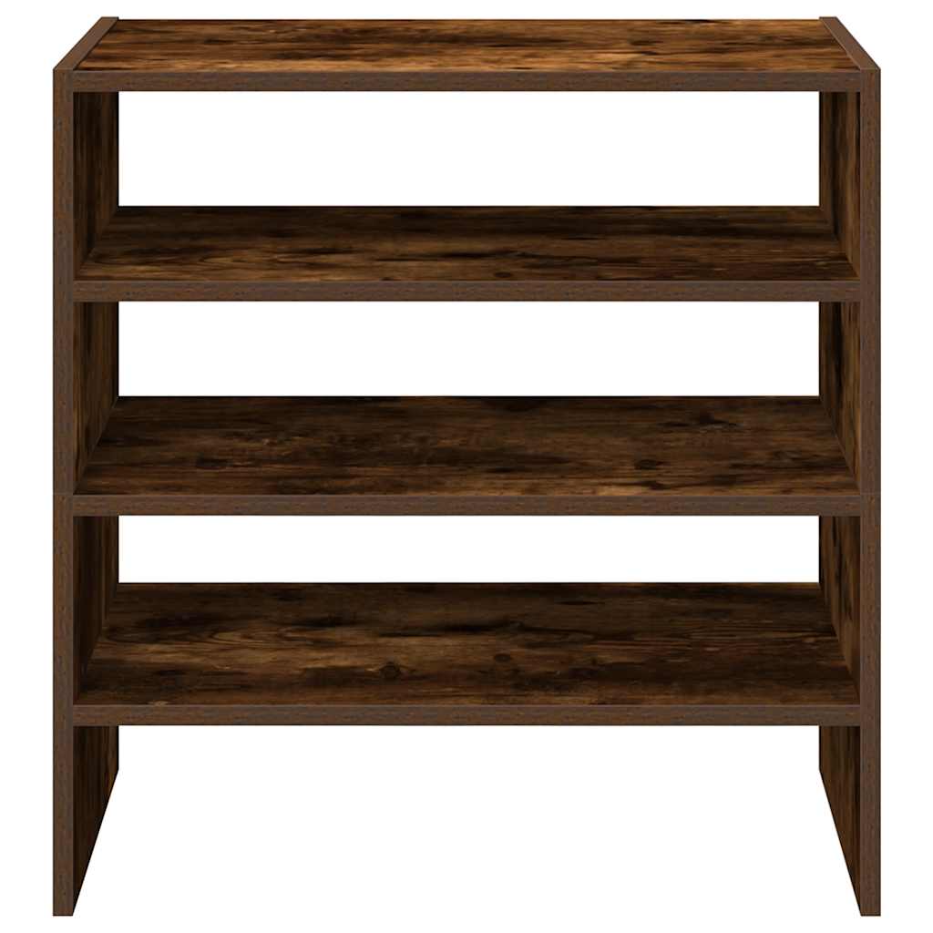 Skostativer 2 stk stablebar røkt eik 60x30x30,5 cm