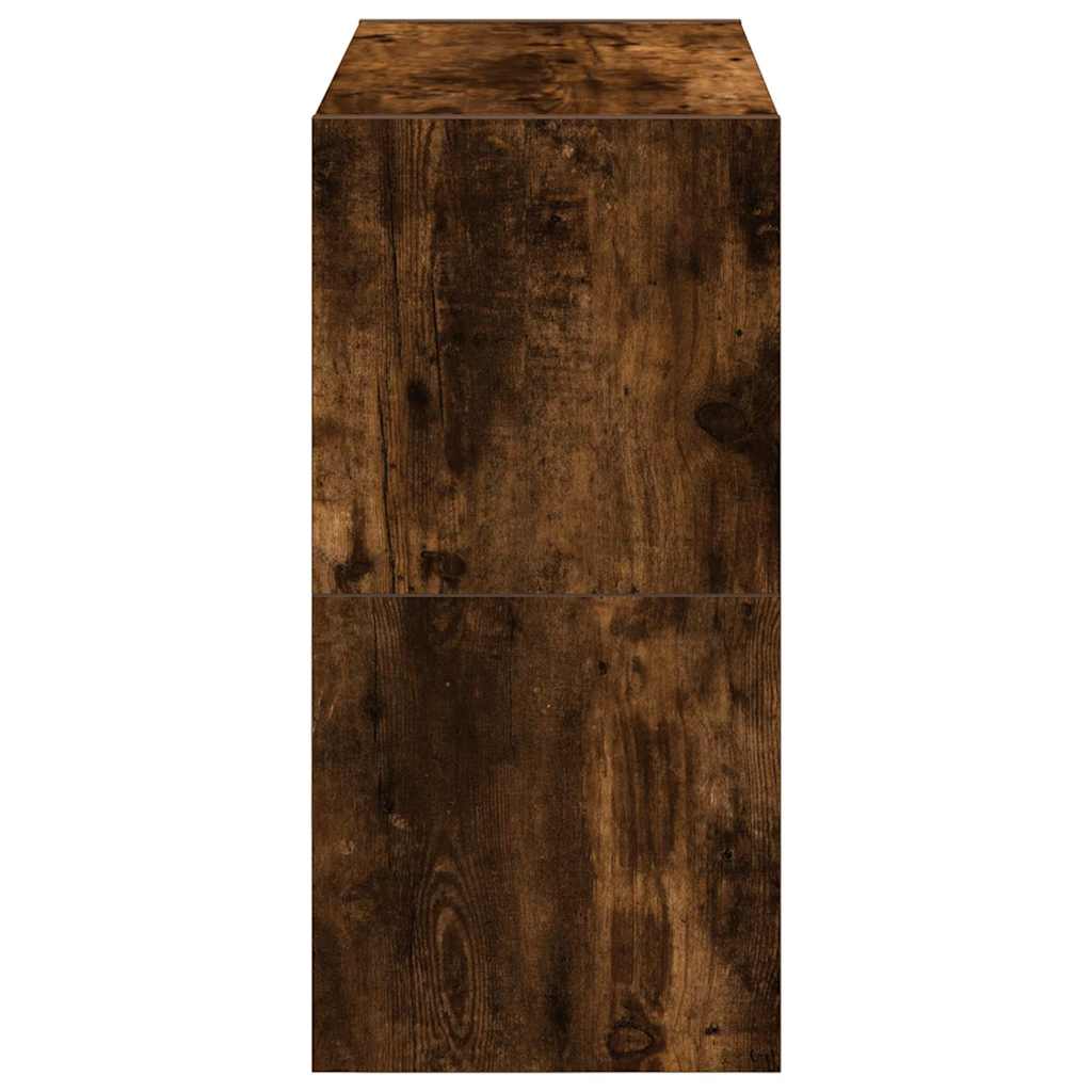 Skostativer 2 stk stablebar røkt eik 60x30x30,5 cm
