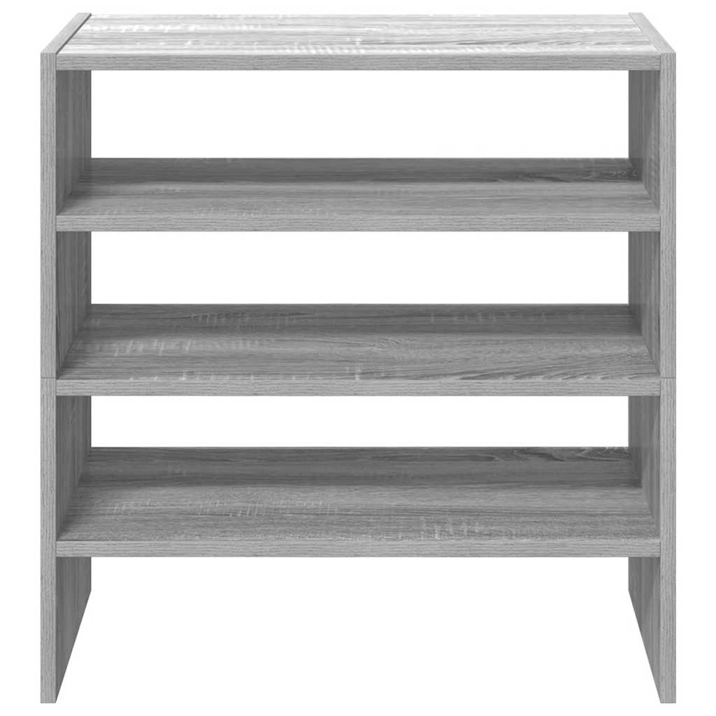 Skostativer 2 stk stablebar grå sonoma 60x30x30,5 cm