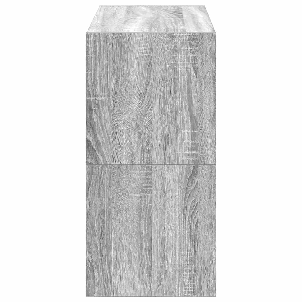 Skostativer 2 stk stablebar grå sonoma 60x30x30,5 cm
